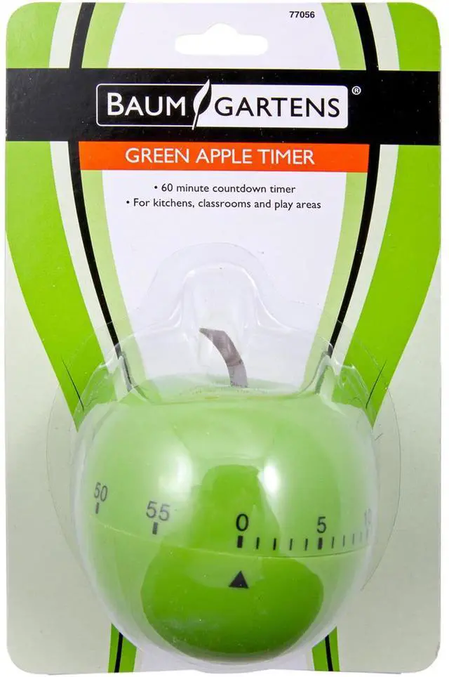 Alt view image 2 of 8 - Shaped Timer, 4 1/2" Dia., Green Apple