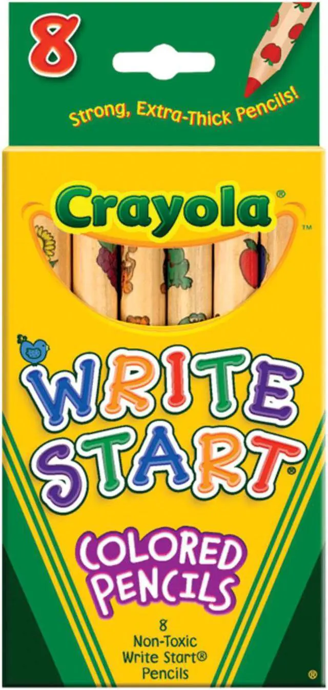 Main image of Crayola Write Start Colored Pencils-8/Pkg Long