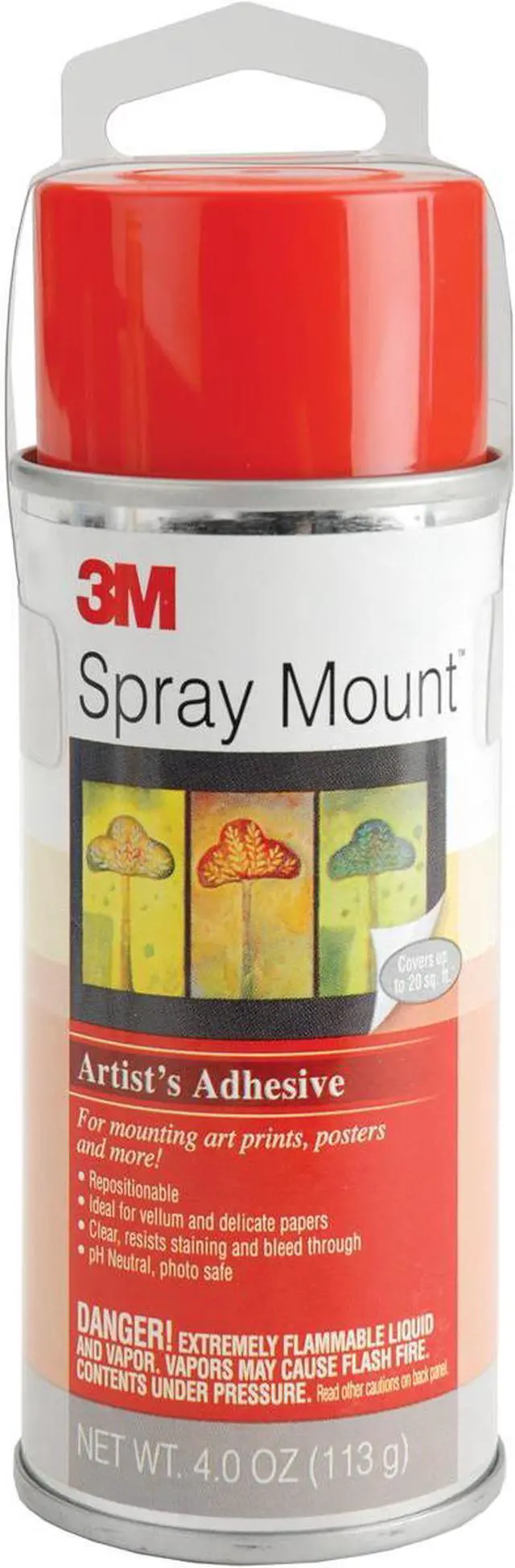 Alt view image 4 of 5 - 3M 273881 Spray Mount Artists Adhesive-4 Ounces