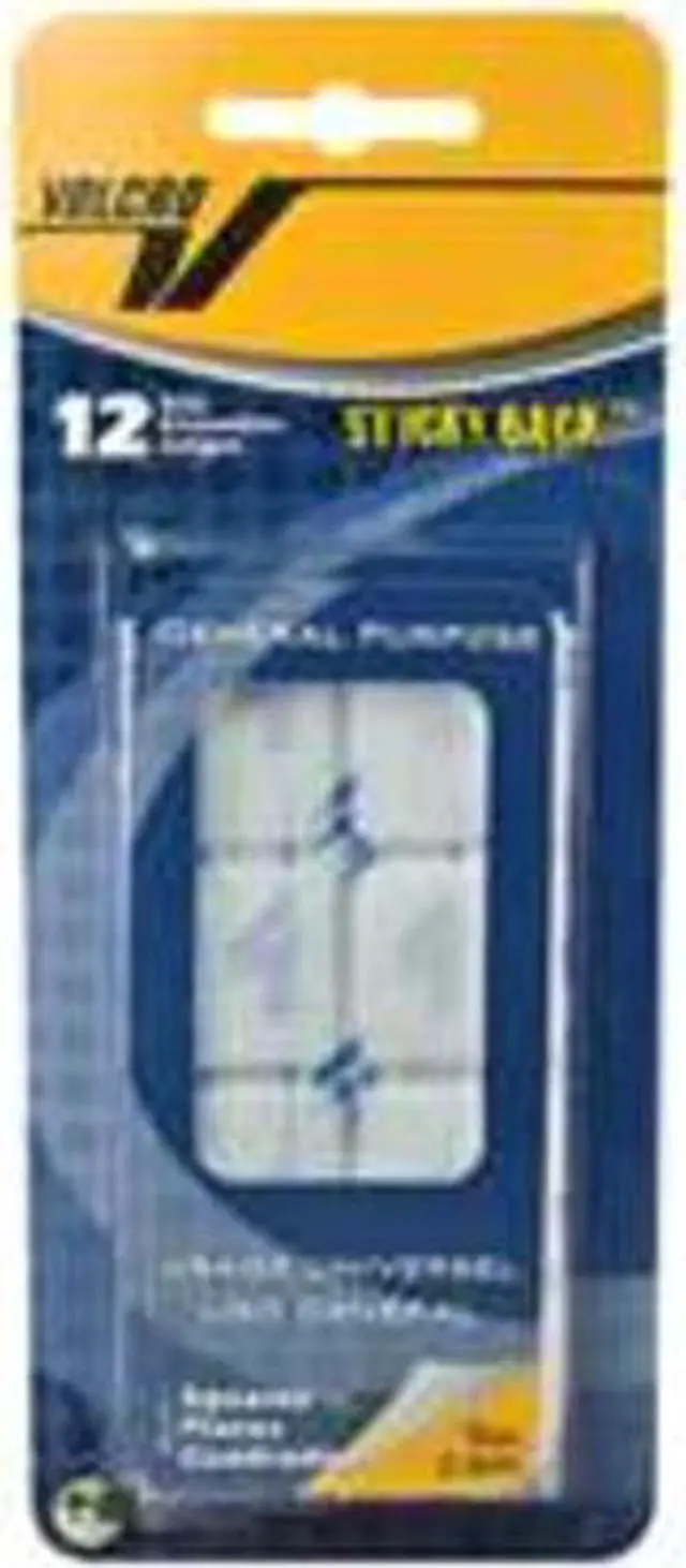 Alt view image 2 of 17 - VELCRO BRAND 90073 7/8" W x 7/8" L Hook-and-Loop Square White Sticky-Back