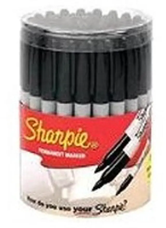 Alt view image 2 of 7 - Sharpie Marker Black Fine 36 Ct Canister 35010