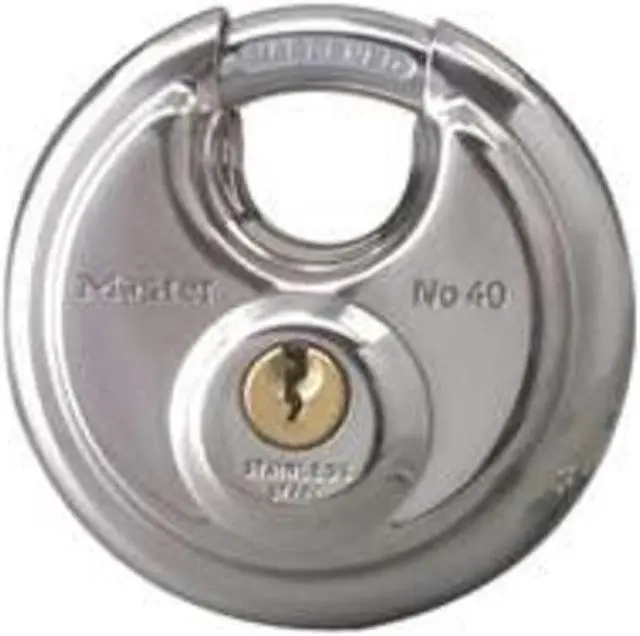 Main image of Master Lock 40D Padlock 1-1/2-Inch Circular Steel Lock