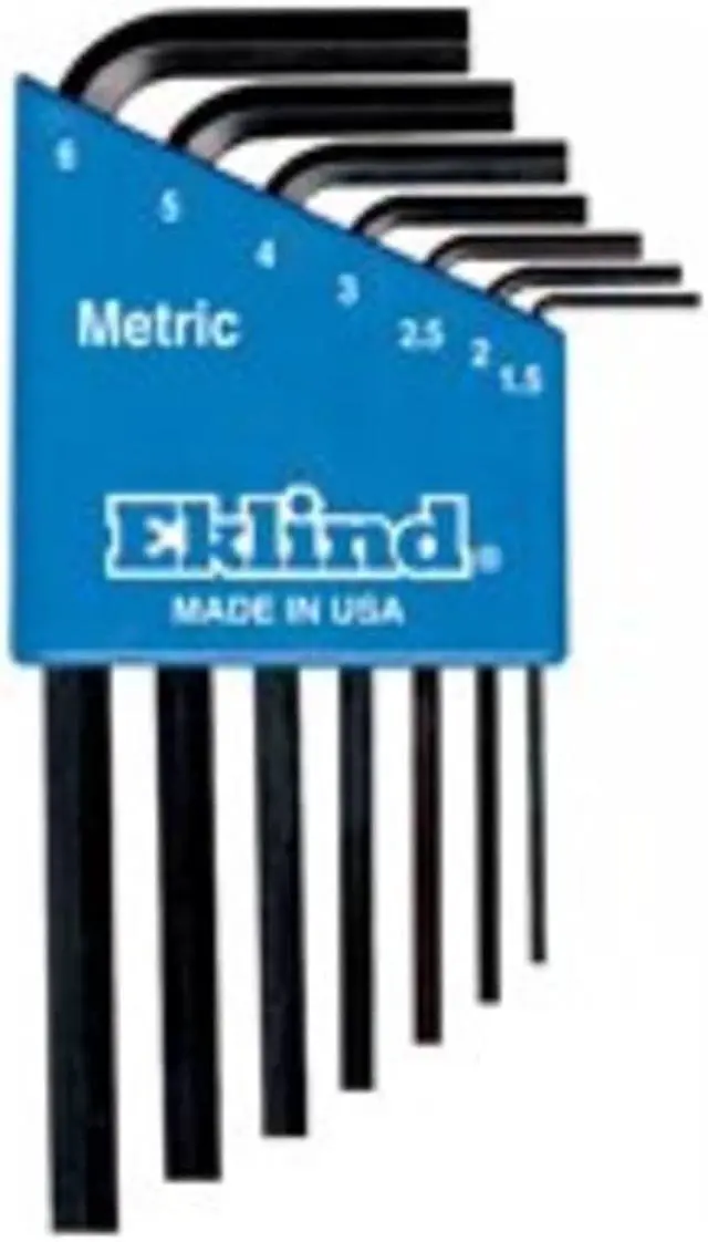 Main image of Eklind Tool 269-10507 7Pc. Metric L-Wrench Hexkey Set Short Arm