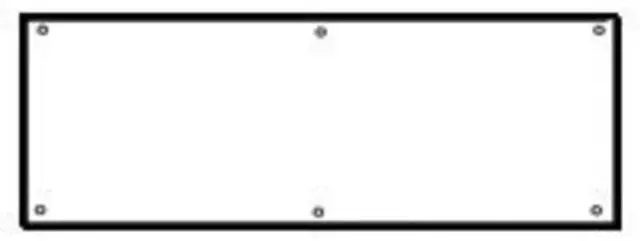 Main image of Schlage Builders Hardware SC8400PA-619 8X3 8X34 Satin Nickel Kickplate - Carded