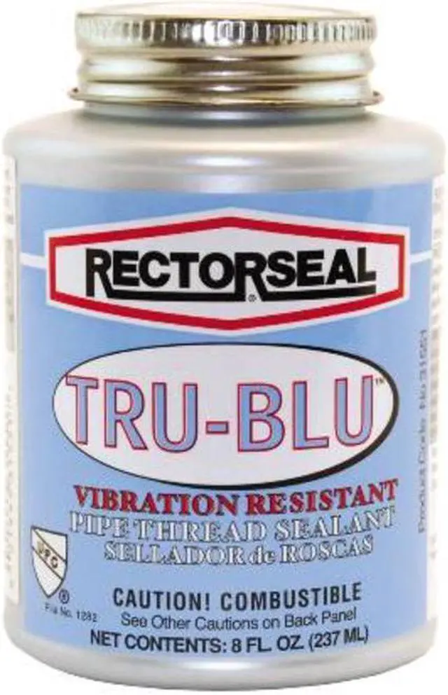 Main image of RECTORSEAL 31631 Pipe Thread Sealant 4.8 fl oz, Brush-Top Can, Tru-Blu, Blue,