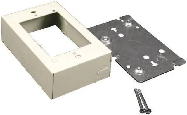 Alt view image 2 of 5 - LEGRAND V5741 Device Box, 500, 700 Series, 1.37 in H, 4-5/8 in L, Ivory