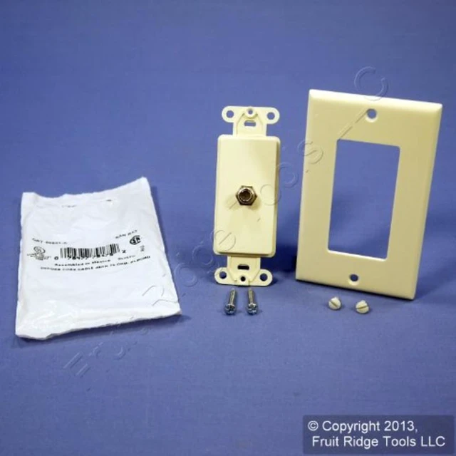Alt view image 5 of 7 - F Connector Decora Jack Almond