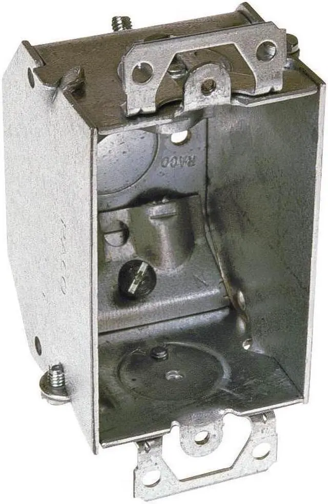 Alt view image 2 of 9 - 2-1/4" Switch Box W/Ears Raco Pvc Switch Boxes 471 050169004715