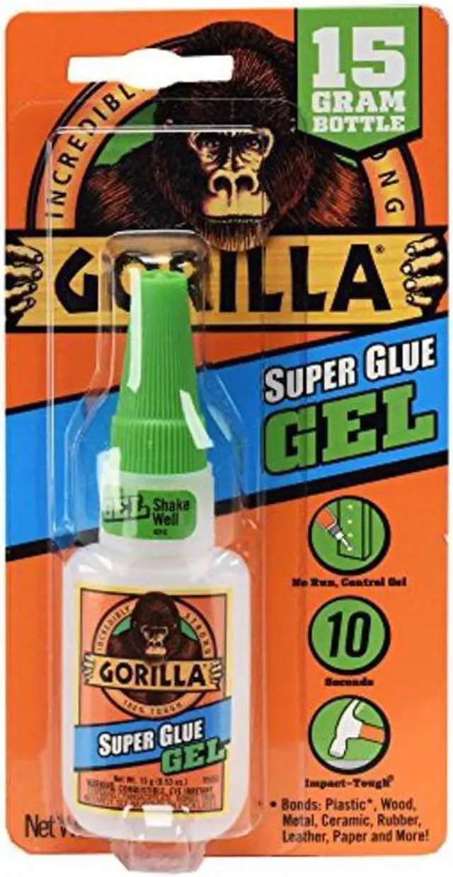 Main image of Gorilla Super Glue Gel - 0.53 oz - 1 Each - Clear - OEM