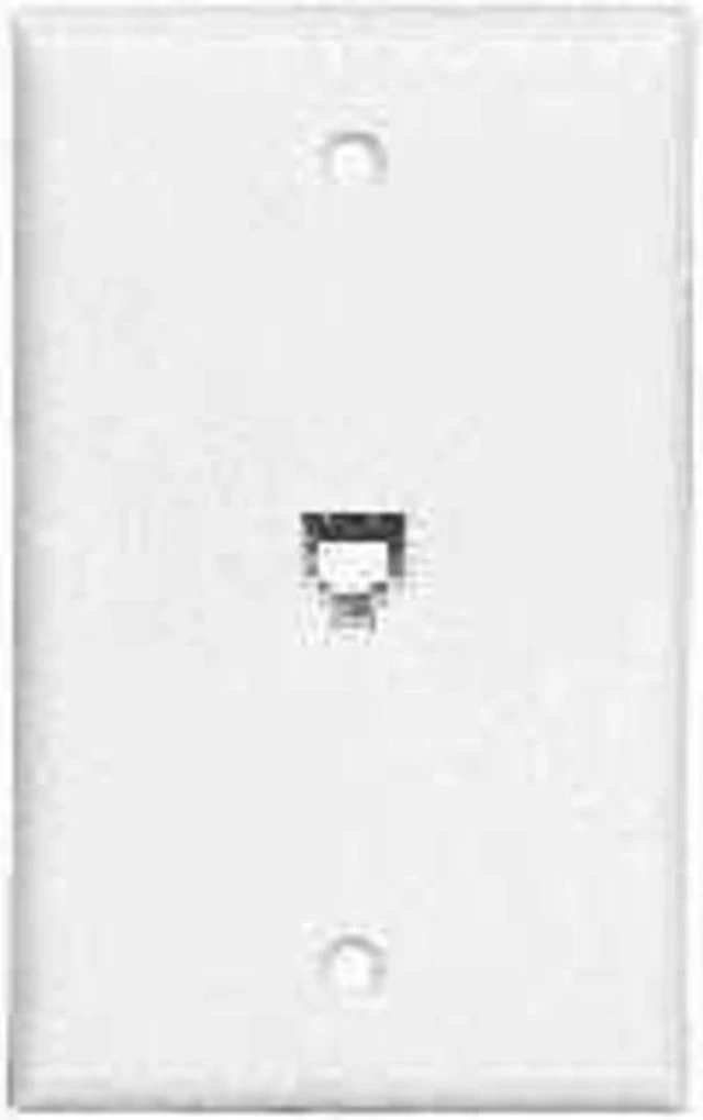 Alt view image 2 of 3 - Cooper Wiring Devices 3532-4W Flush Mount Wallplate with Telephone Jack 4-Conduc