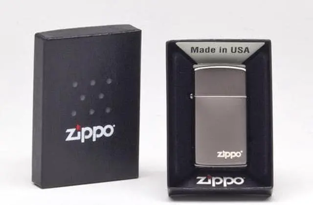 Main image of Zippo Slim Ebony w/Zippo 28123ZL