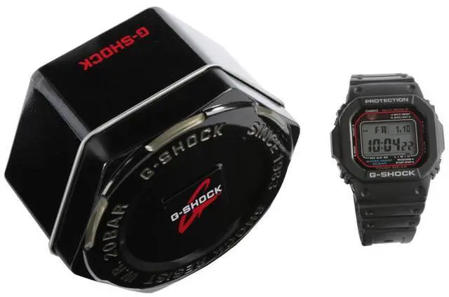 Alt view image 4 of 7 - Casio GWM5610-1 Black Resin G-Shock Digital Dial Multi Band Atomic Tough Solar