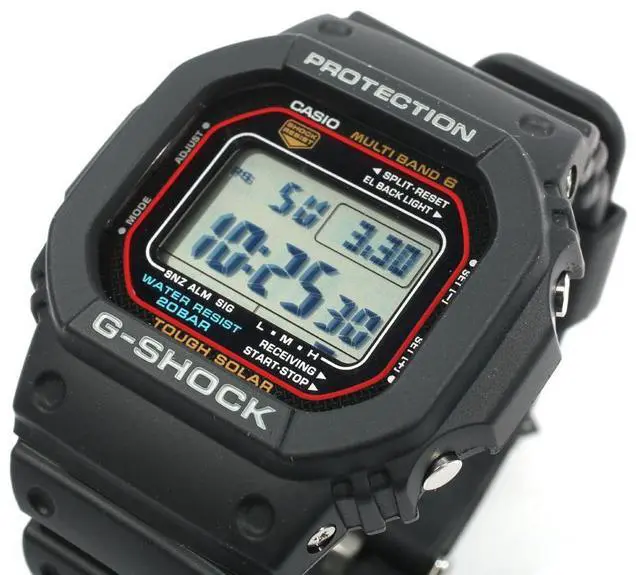 Alt view image 6 of 7 - Casio GWM5610-1 Black Resin G-Shock Digital Dial Multi Band Atomic Tough Solar