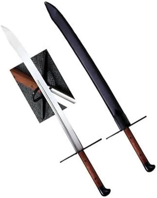 Alt view image 8 of 13 - COLDSTEEL 88GMS COLD STEEL GROSSE MESSER WITH LEATHER SCABBARD