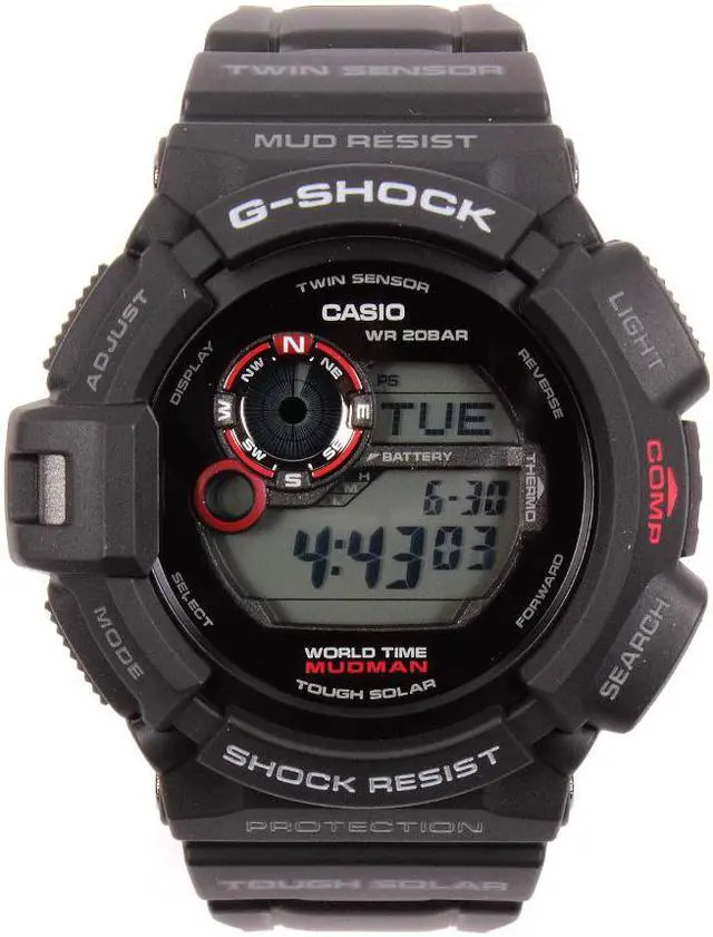 Alt view image 4 of 13 - Casio G9300-1 Men's G-Shock Moon Phase World Timer Alarm Watch