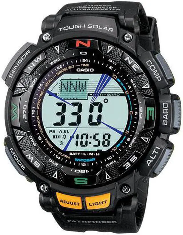Alt view image 5 of 6 - Casio Men's PAG240-1CR Pathfinder Triple Sensor Multi-Function Sport Watch