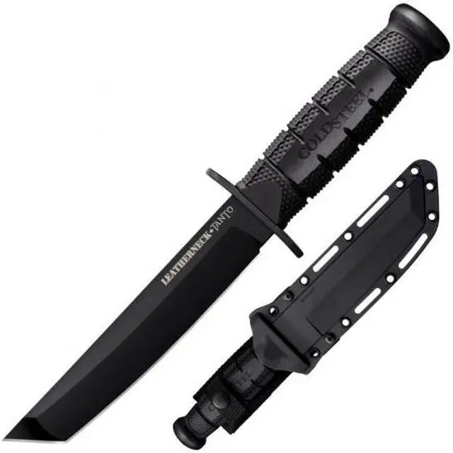 Alt view image 4 of 11 - Cold Steel Leatherneck Fixed Blade 7.0 in Black Polymer Hndl