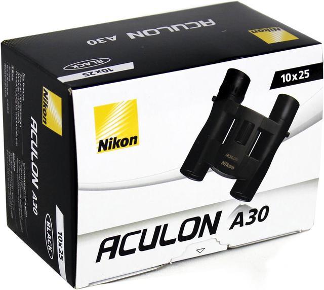 Nikon Aculon 10x25 Black Binoculars A30 Hiking Optics Sport Camping