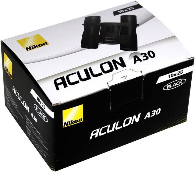 Nikon A30 Camping Binoculars Sport Hiking Optics Black Aculon 10x25