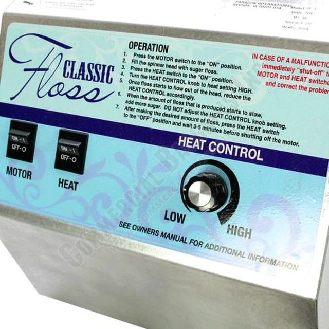 Alt view image 5 of 8 - Paragon Floss 5” Classic Cotton Candy Machine With Metal Bowl