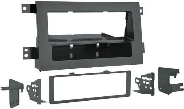 Alt view image 2 of 10 - 2005-2009 Honda Ridgeline Single DIN Turbo Install Kit - Gray