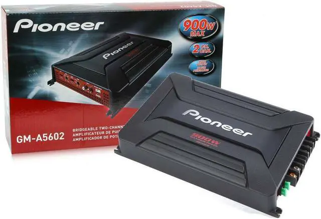 Alt view image 7 of 13 - Pioneer GM-A5602 2-channel car amplifier - 150 watts RMS x 2