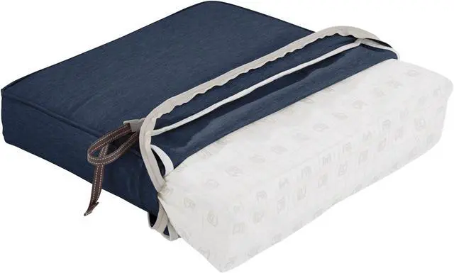 Alt view image 3 of 9 - New Bench Cushion Combo Indigo Set - 42x18x3 - Classic# 62-014-INDIGO-EC