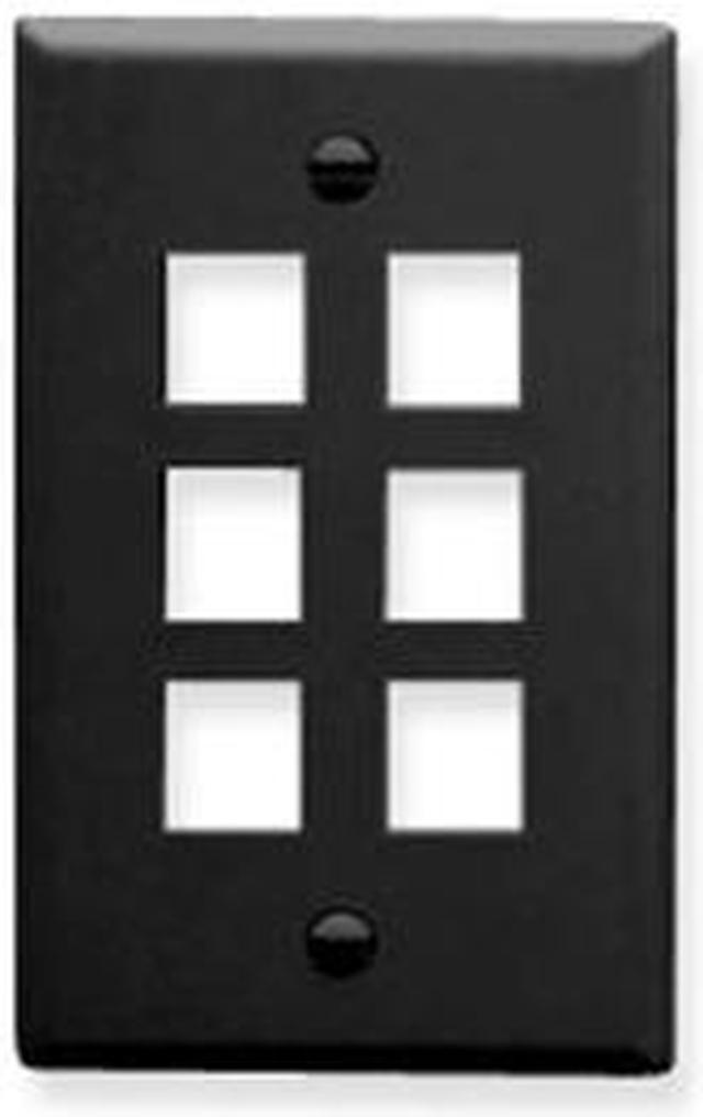 Alt view image 3 of 10 - IC107F06BK 4 Port Face Black