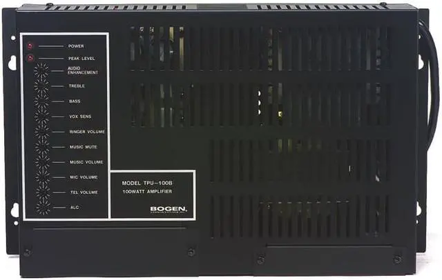 Alt view image 4 of 11 - Bogen - TPU60B - Tpu60b Bogen Paging Amplifier, Tel, Less Than 1 Pct
