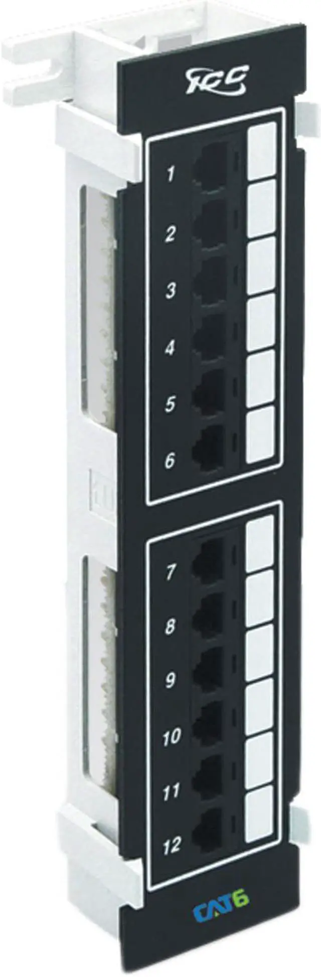 Alt view image 2 of 7 - ICC Patch Panel, 12 Port CAT6, Vertical