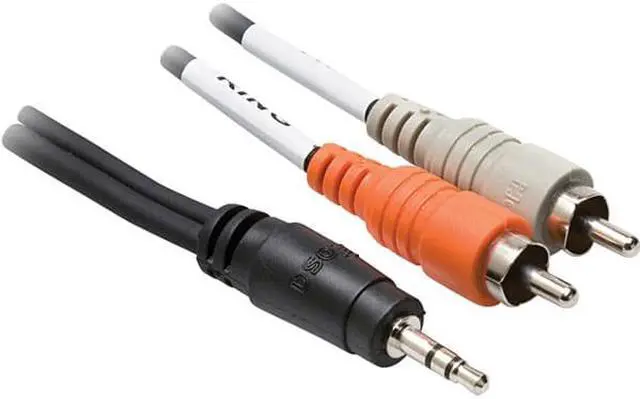 Alt view image 2 of 19 - 3 Ft 1/8 Stereo (M) to Left and Right RCA (M) RCA to 1/8 Cable