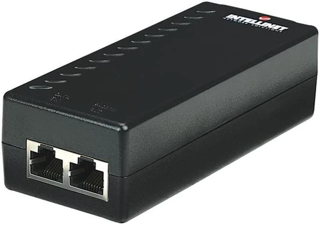 Main image of Intellinet Power over Ethernet (PoE) Injector, 1 Port, 48 V DC, IEEE 802.3af Compliant