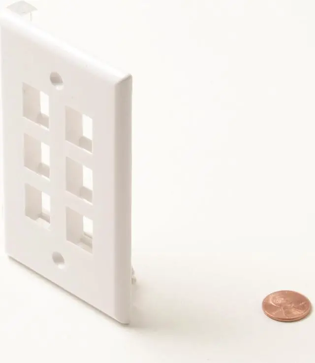Alt view image 2 of 2 - 6-Cavity White Keystone Plate