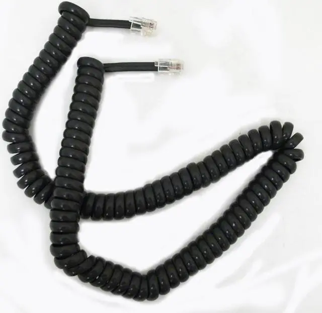 Alt view image 2 of 5 - ICC GCHA444012-FMG / 12ft Charcoal Handset Cord