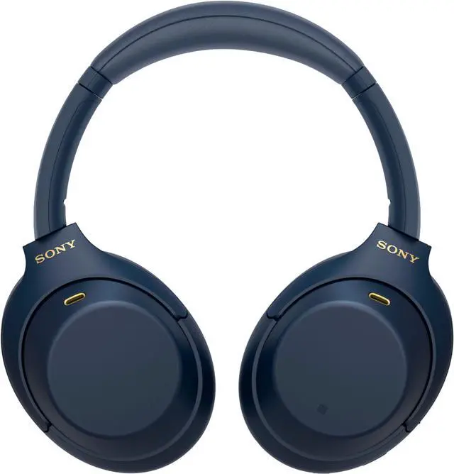 Alt view image 7 of 7 - Sony WH-1000XM4 Wireless Noise-Cancelling Over-the-Ear Headphones Midnight Blue