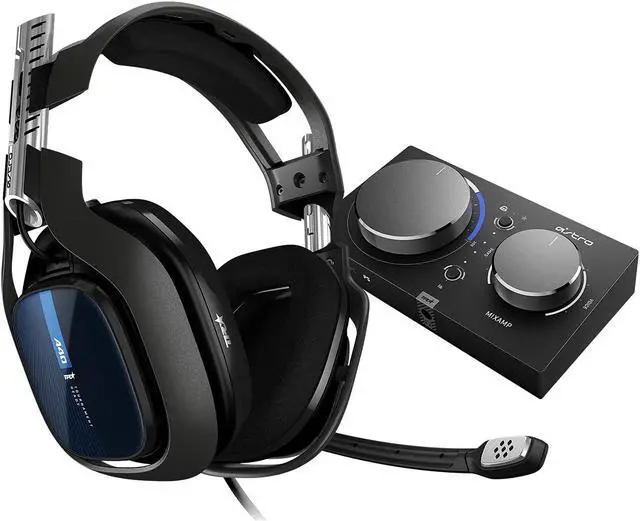 Alt view image 2 of 12 - ASTRO Gaming A40 TR Headset + MixAmp Pro TR for PS5, PS4 and PC-Black/blue