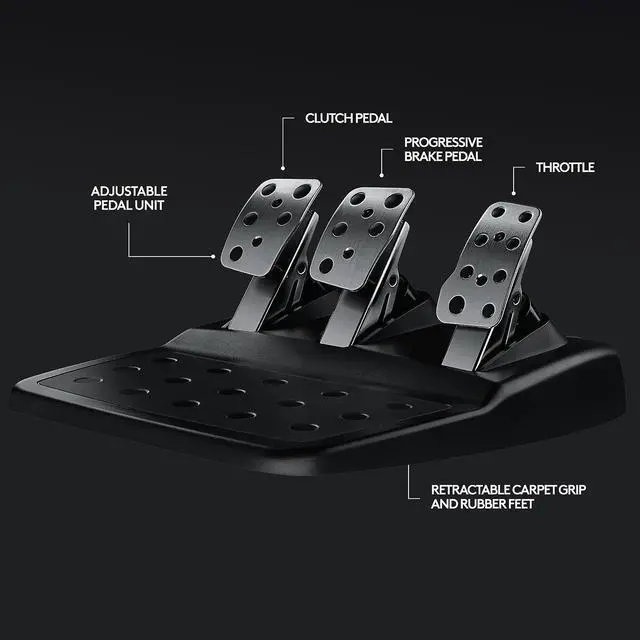 Alt view image 6 of 10 - Logitech G29 Driving Force Racing Wheel For Playstation 3 And Playstation 4 - Cable - USBPlayStation 3, PlayStation 4, PC - Force Feedback - Black