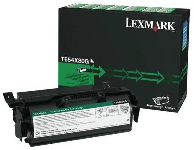 Alt view image 12 of 12 - Lexmark T654X80G Extra High Yield Toner Cartridge - Black