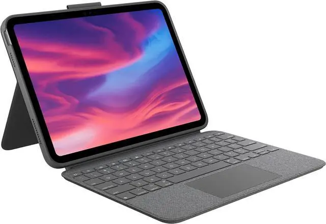 Alt view image 6 of 6 - Logitech Combo Touch Detachable 10th Gen iPad Keyboard Case Oxford Gray