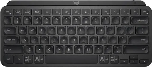 Alt view image 2 of 2 - Logitech 920-010475 MX Keys Mini Wireless Keyboard - Bluetooth - USB - Android - Chrome OS - Mac - Windows - iOS - Black