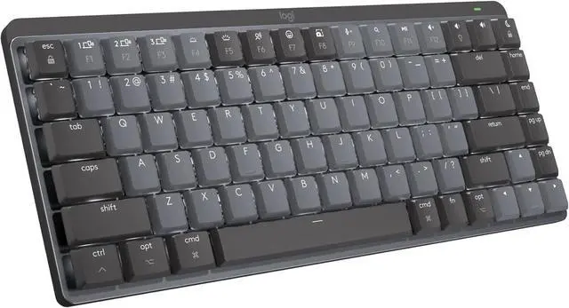 Alt view image 2 of 6 - Logitech MX Mechanical Mini Mac Compact Wireless Tactile Quiet Keys - Space Gray