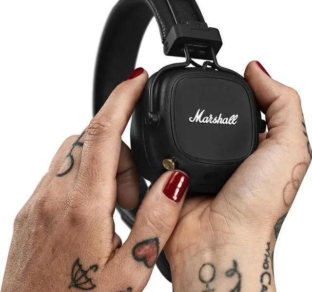 Alt view image 10 of 10 - Marshall - Major IV Bluetooth  Headphone with wireless charging - Black