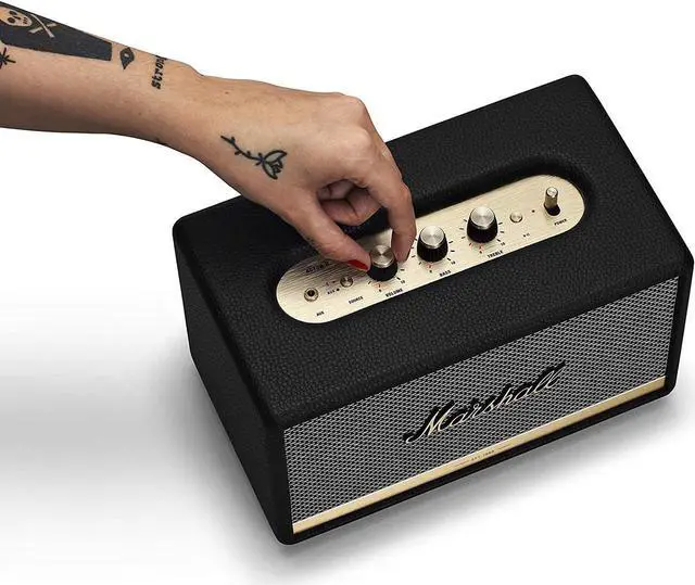 Alt view image 11 of 13 - Marshall Acton II Wireless Bluetooth Speaker - Black