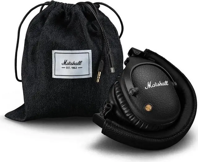 Alt view image 4 of 4 - Marshall Monitor II Active Noise Canceling Over-Ear Bluetooth Headphone, Black
