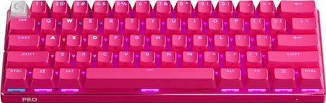 Main image of Logitech - PRO X 60 LIGHTSPEED TKL 60% Wireless Mechanical Tactile Switch Gaming Keyboard - Magenta