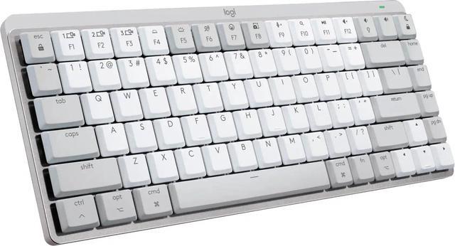 Alt view image 2 of 2 - Logitech MX Mechanical Mini for Mac Wireless Illuminated Performance Keyboard - Low-Profile Performance Switches - Tactile Quiet Keys - Backlit, Bluetooth - USB-C - Apple, iPad - Pale Grey