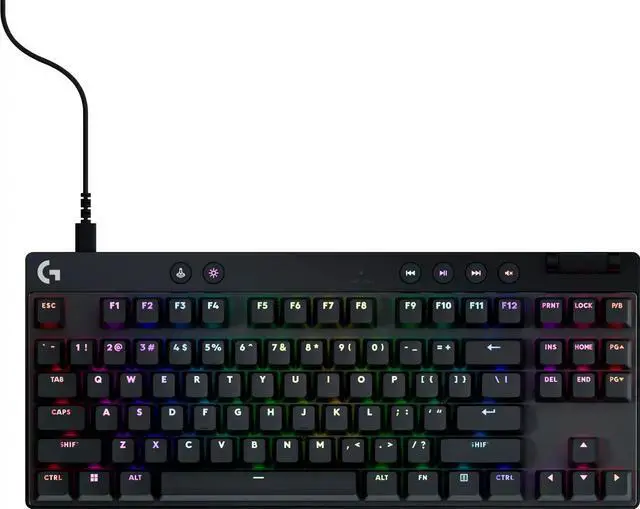 Refurbished: Logitech PRO X TKL RAPID Tenkeyless Corded Magnetic