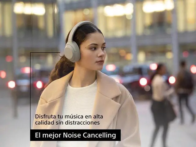 Alt view image 2 of 7 - Sony WH-1000XM4 Wireless Noise-Cancelling Over-the-Ear Headphones - Silver