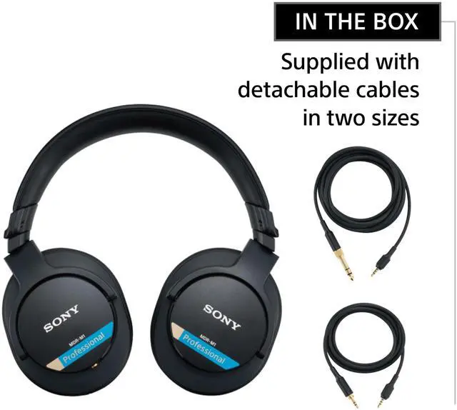 Alt view image 5 of 7 - MDR-M1 Professional Reference Closed Monitor Headphones