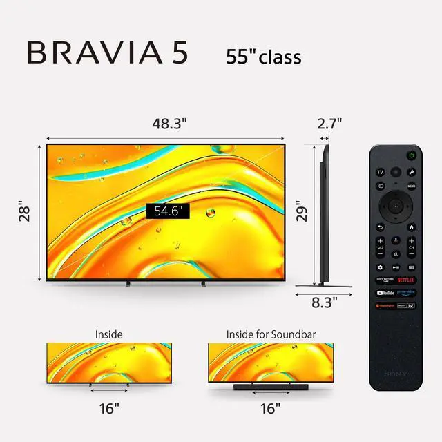 Alt view image 5 of 7 - SONY K55XR50 TVs